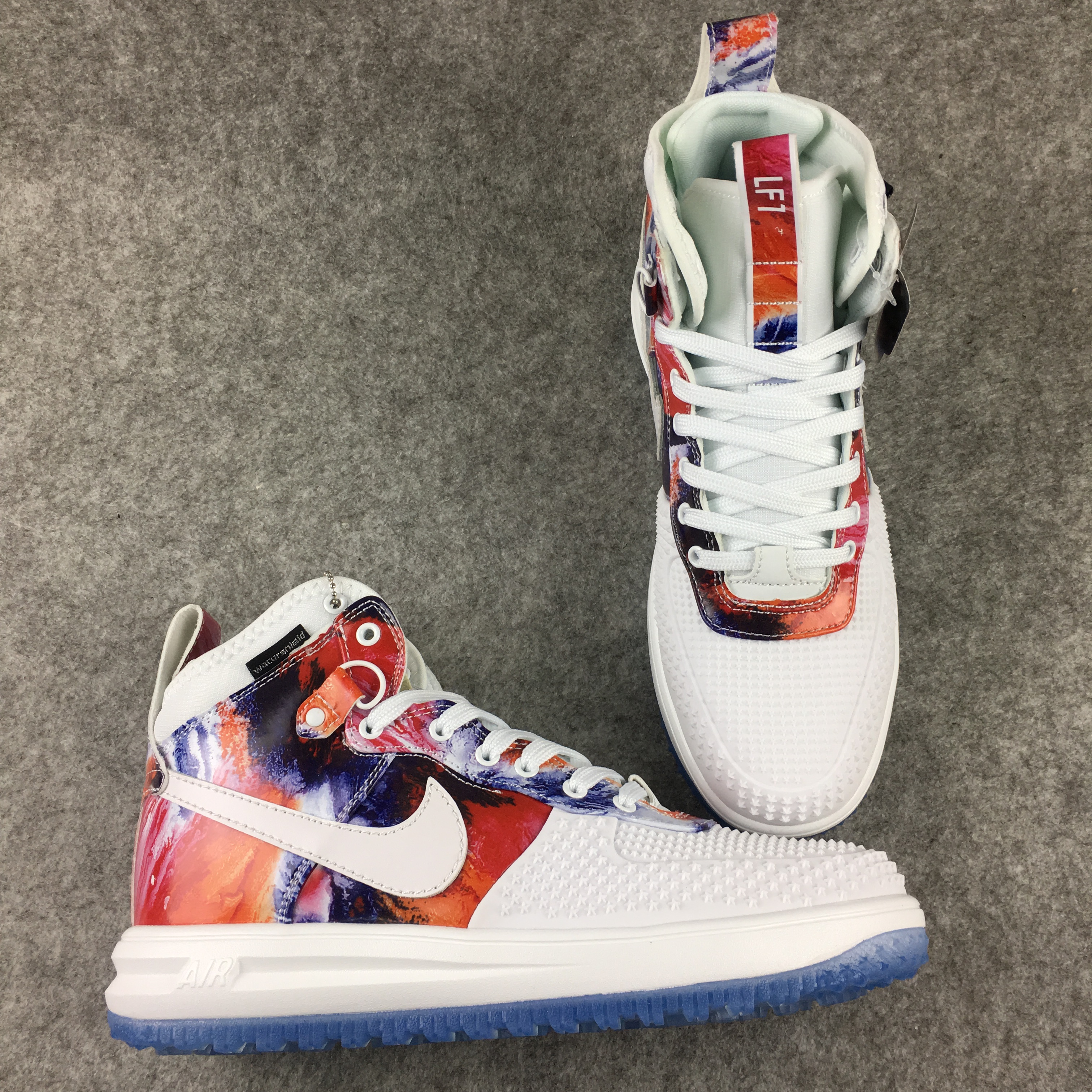 New Nike Lunar Force 1 High White Colorful Shoes - Click Image to Close